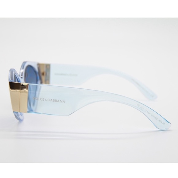 NEW DOLCE&GABBANA DG4396 2955/7C SUNGLASSES DG 4396 BLUE EYEWEAR - Picture 5 of 12